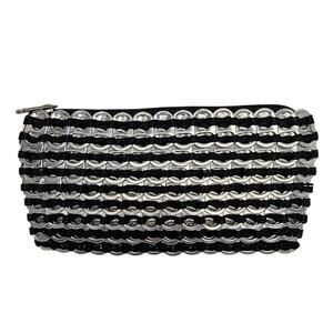 Escama Brasil Womens Handbag, Upcycled Soda Tab Zippered Mini Clutch Purse